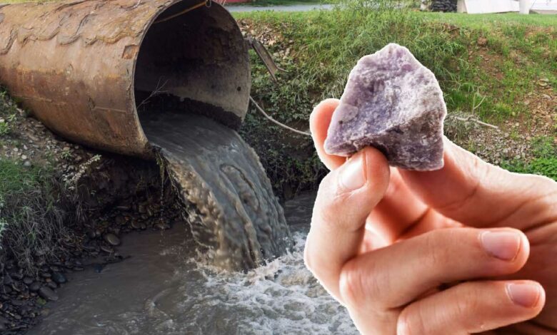 La découverte de lithium dans les eaux usées produites à la suite d’une opération de fracturation hydraulique.