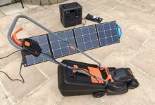 Test du générateur avec une tondeuse électrique 1 000 W.