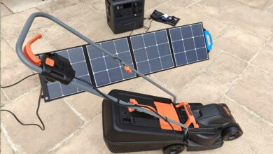 Test du générateur avec une tondeuse électrique 1 000 W.