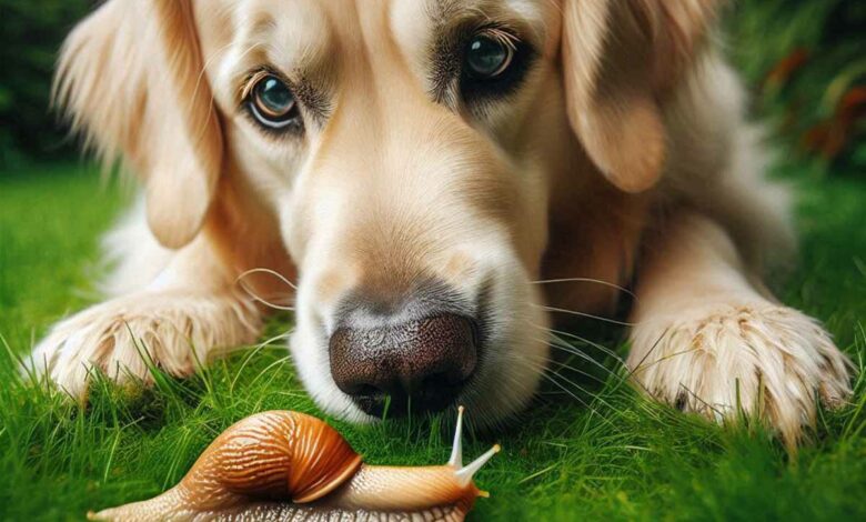 Les limaces et escargots peuvent transmettre le ver pulmonaire à votre chien.