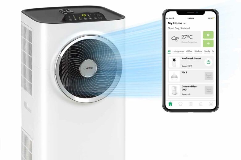 Cette climatisation dispose d'une application permettant de contrôler les paramètres depuis votre smartphone.