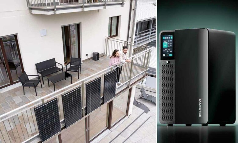 Des systèmes de stockage d'énergie spécialement étudiés pour les balcons.