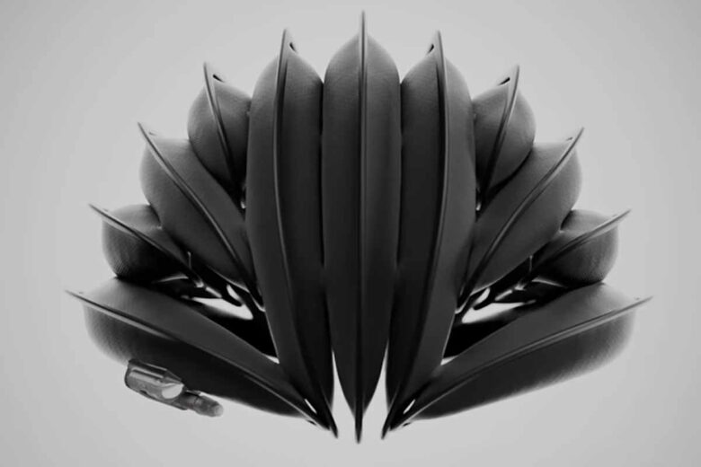 Un casque gonflable en quelques secondes.