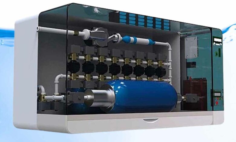 Une microcentrale hydroélectrique pour produire de l'électricité à partir du réseau d'eau d'un domicile.