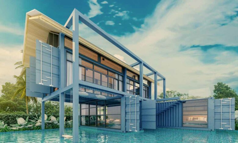 La maison de vos rêves fabriquée avec des conteneurs.