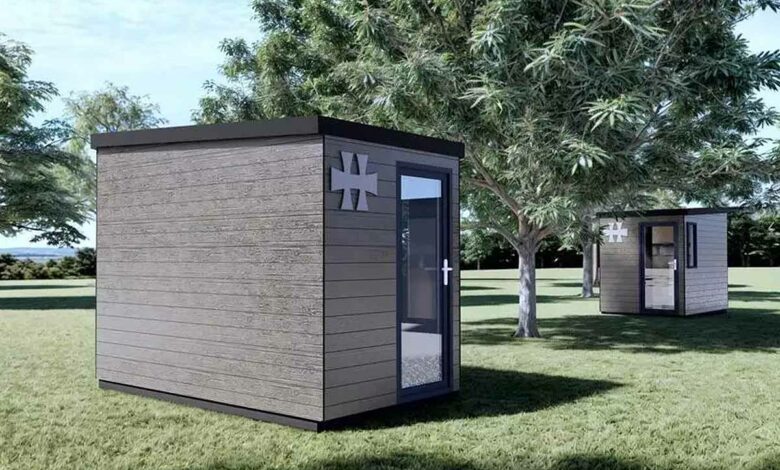 Cette année, des tiny houses sont proposées à la location au Hellfest, mais il faut un porte-monnaie bien garni.