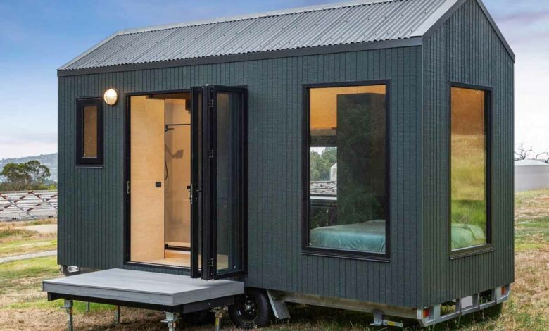 Une tiny house minimaliste.