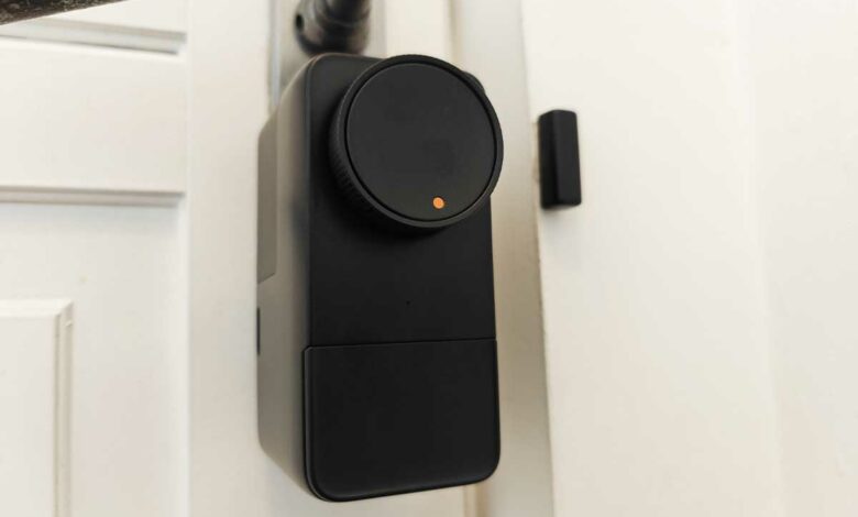 La serrure Lock Pro installée.