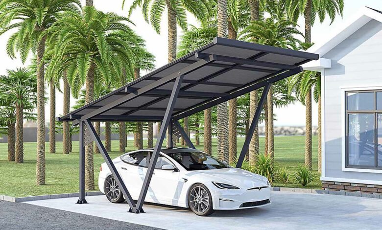 Profiter à la fois d'une place de parking et de production électrique.