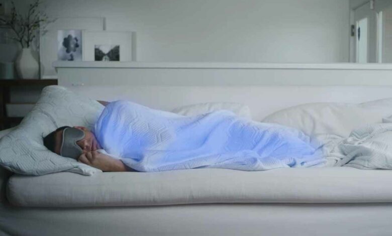 Une couette conçue pour dissiper la chaleur corporelle.