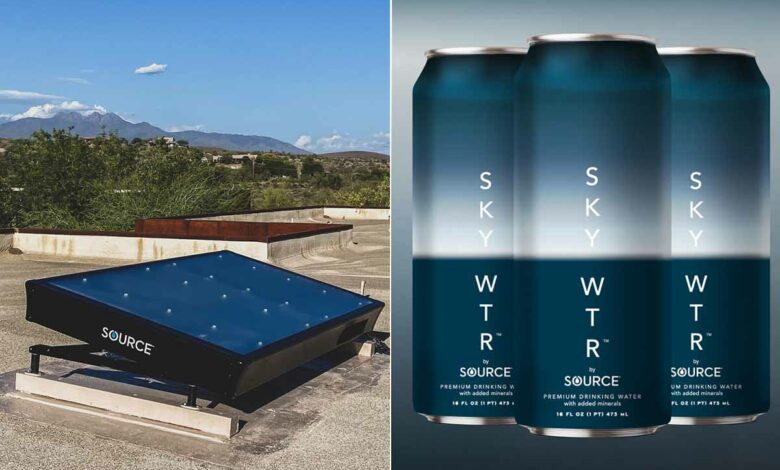 Une société produit des canettes d'eau issues de la déshumidification de l'air.