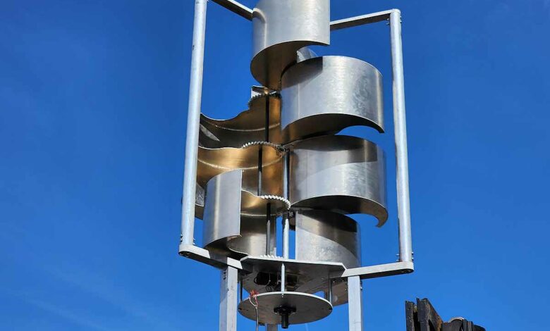 Une éolienne domestique qui peut produire de l'énergie avec des vents à partir de 1,6 km/h.