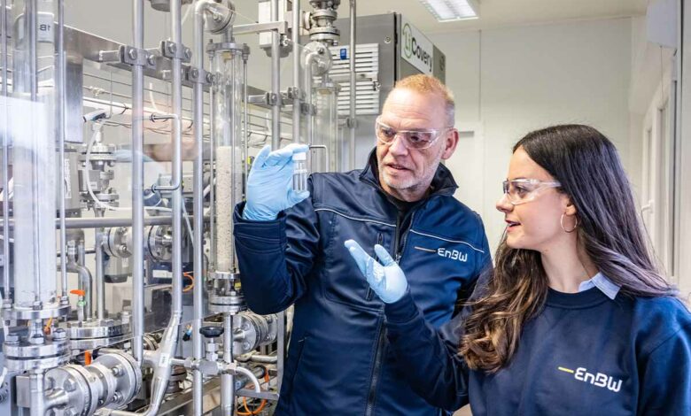 Nouveau procédé d'extraction du lithium dans l'usine pilote de EnBW.