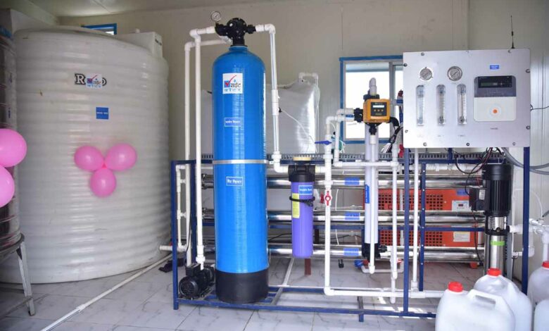 Un système de traitement de l'eau par électrolyse mis en place par Rite Water Solutions.