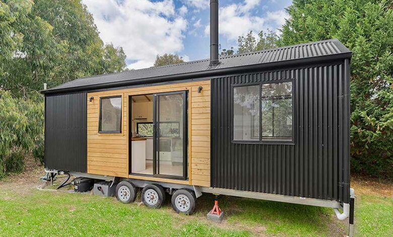Un tiny house sans escaliers pensée pour l'acceuil des séniors