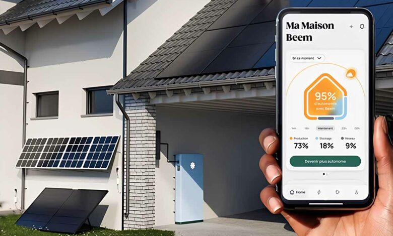 Beem Energy propose une remise sur une solution solaire complète panneaux solaires + batterie.