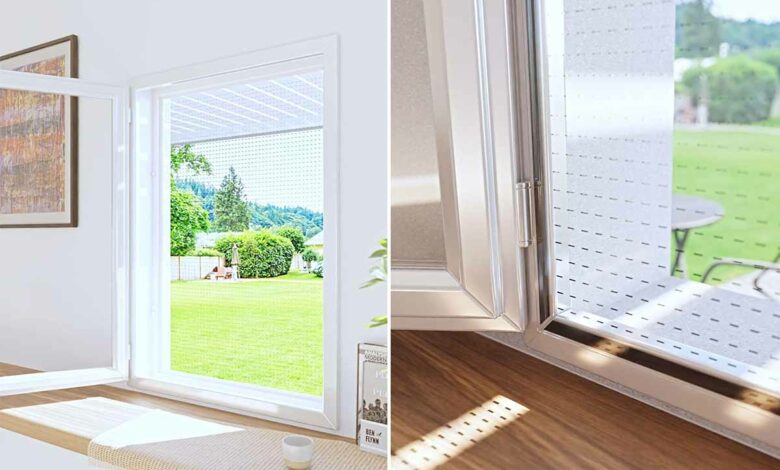 Une protection contre les moustiques et insectes qui se fixe magnétiquement à la fenêtre.