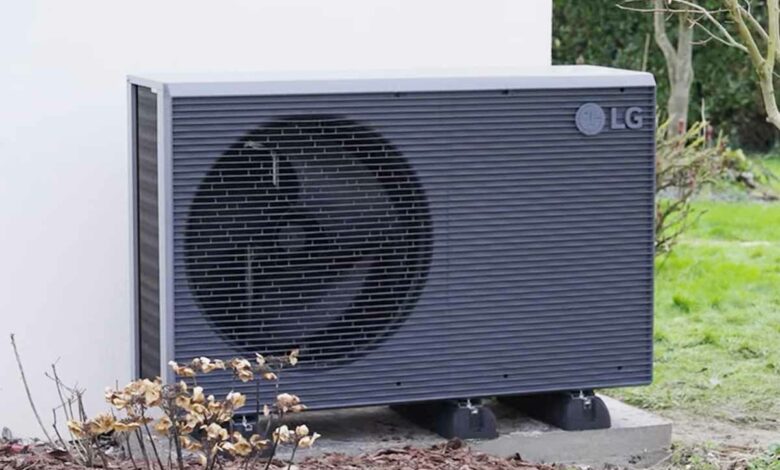 Le nouveau modèle de pompe à chaleur LG fonctionnant avec du propane.
