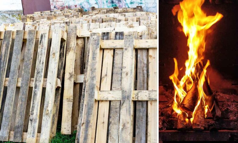 Puis-je utiliser des palettes de bois pour me chauffer ?