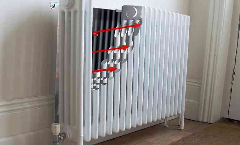 La pose d'un reflecteur derrière votre radiateur permet de limiter le pont thermique et la perte de chaleur vers le mur.