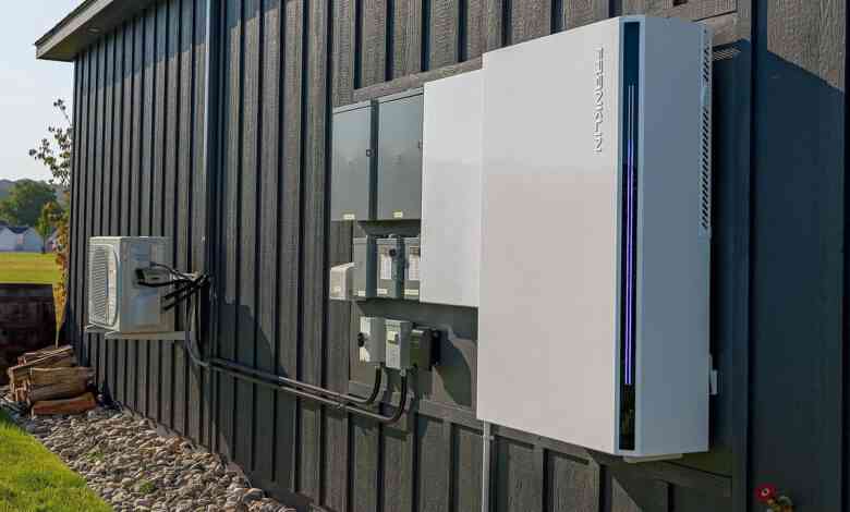 Une batterie résidentielle Franklin installée chez un particulier pour le stockage d'énergie.