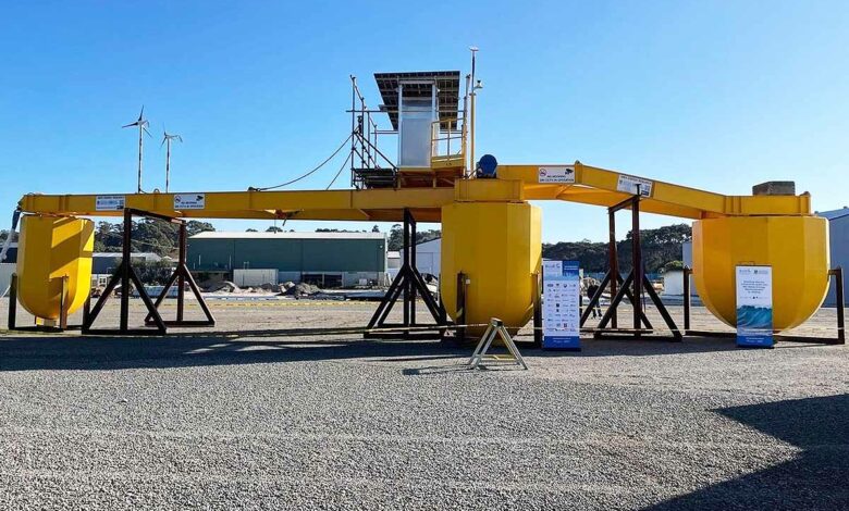 Le projet M4 développé par une université australienne pour produire de l'énergie houlomotrice.