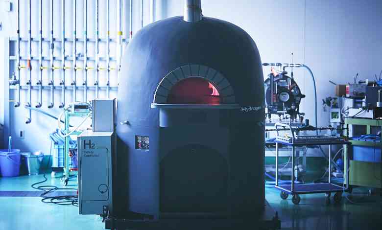 Un four à pizza qui fonctionne à l'hydrogène développé par Toyota.
