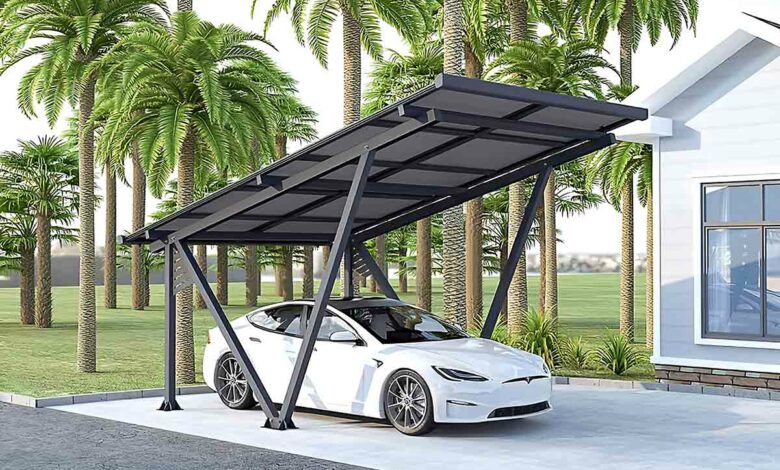 Un carport solaire bénéficie d'une grosse promotion actuellement chez Castorama.