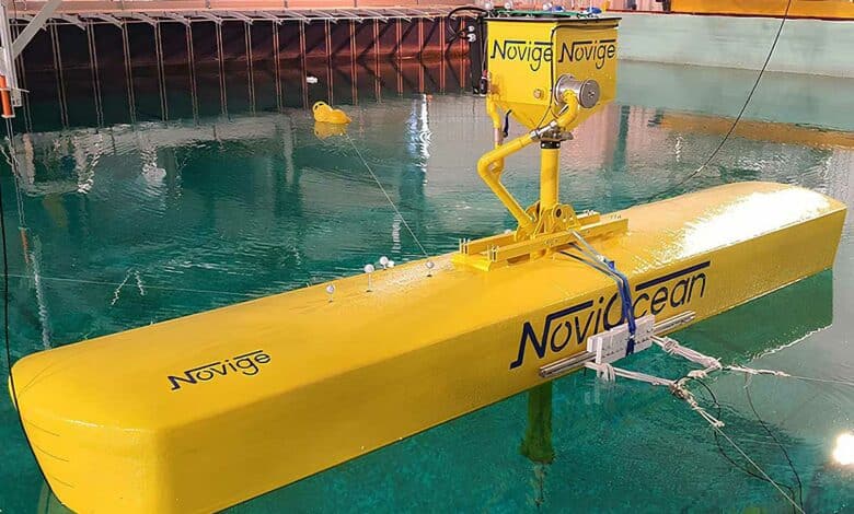 Un prototype de la centrale électrique hybride lors de tests.