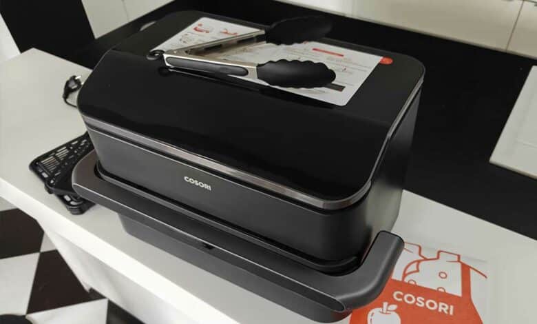 Le COSORI Air Fryer 10L Twinfry, Dual Zone Avec Séparateur Amovible.