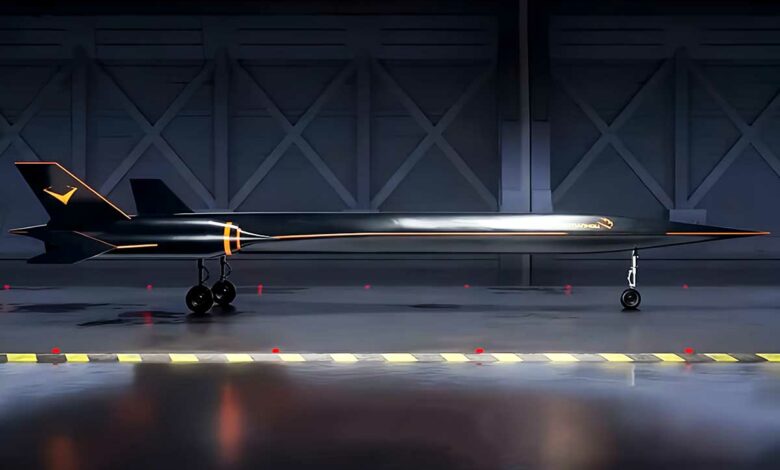 Modélisation du futur avion supersonique de Space Transportation.