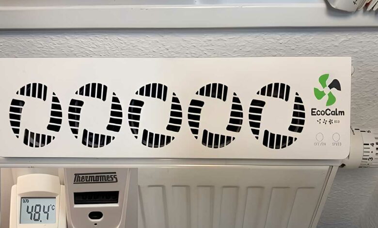 Un ventilateur de radiateur.