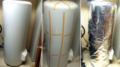 Les étapes de montage d'une couverture isolante de chauffe-eau.