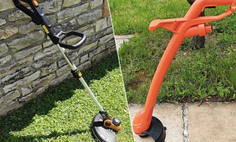 Deux rotofils électriques avec et sans fil.