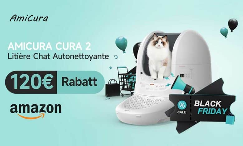 La litière automatisée Amicura Cura2 est à prix réduit pour le Black Friday