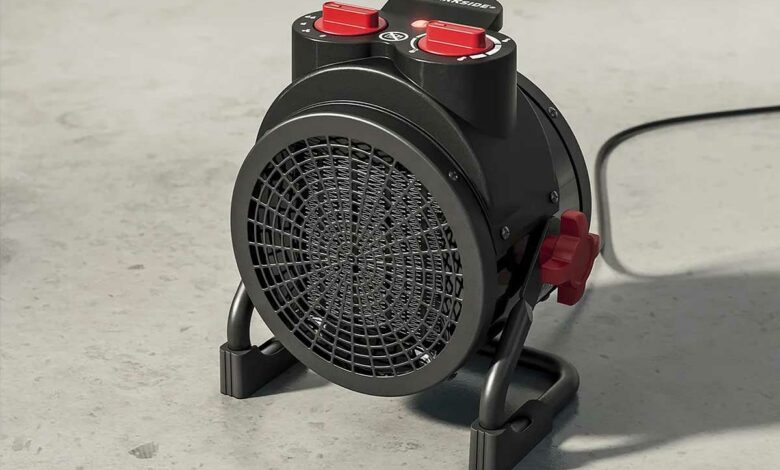 Un radiateur soufflant Parkside.