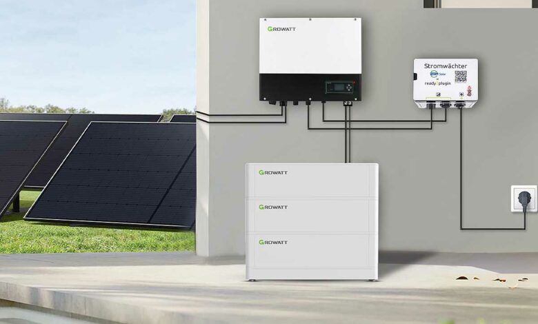 Un système photovoltaïque complet.