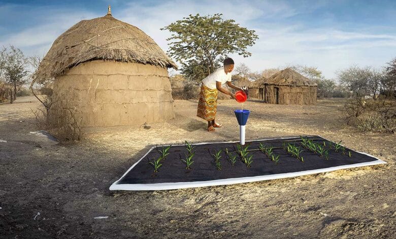 Un système d'irrigation en Tanzanie.