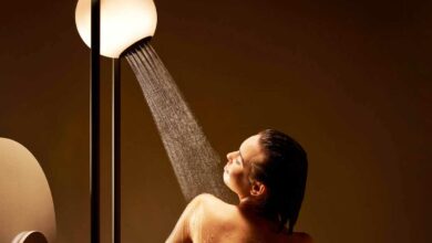 Une douche futuriste.