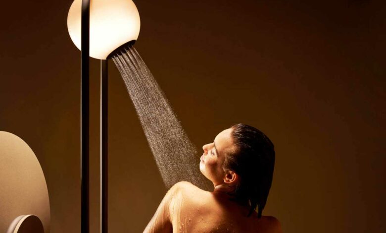 Une douche futuriste.
