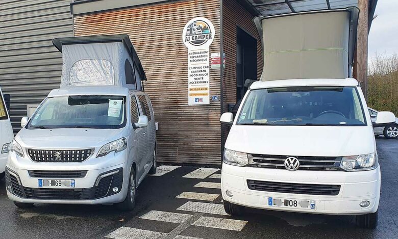 Atelier de AJ Camper en Bretagne.