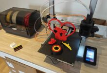 L'Anycubic Kobra 3 Multicolor 3D Printer Combo.