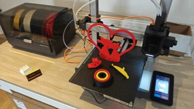 L'Anycubic Kobra 3 Multicolor 3D Printer Combo.
