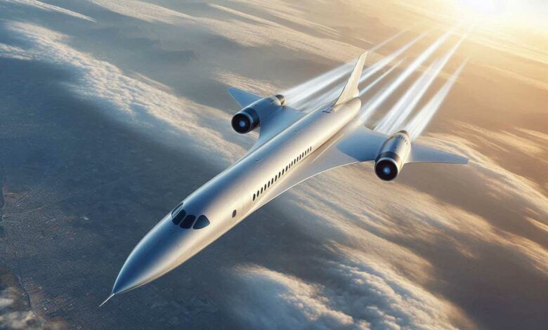 Un avion commercial supersonique.