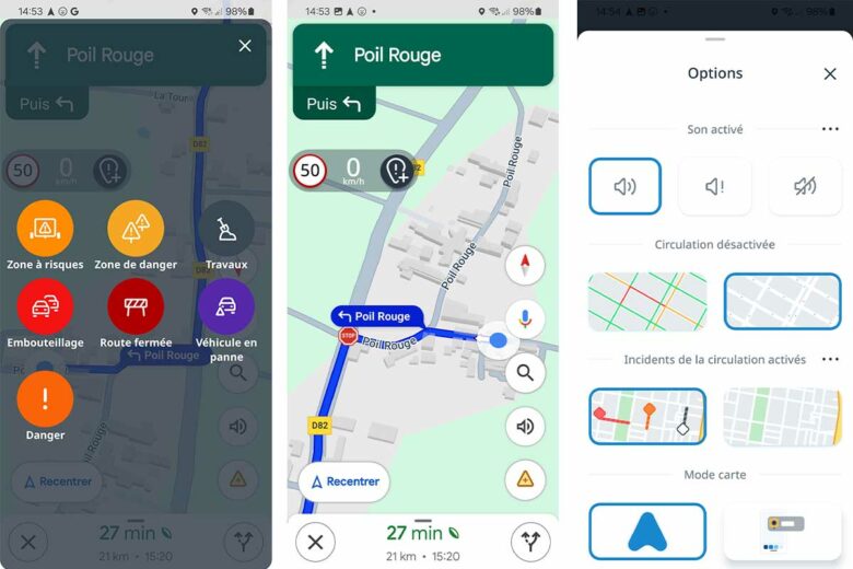Une application qui s'ajoute à Google Maps.