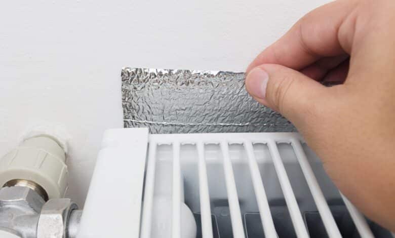 Un réflecteur de radiateur.
