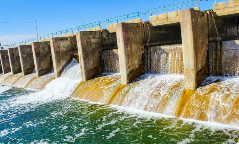 Un barrage hydraulique.