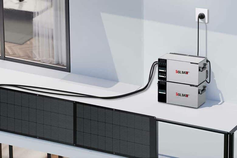 Une batterie résidentielle pour balcon.