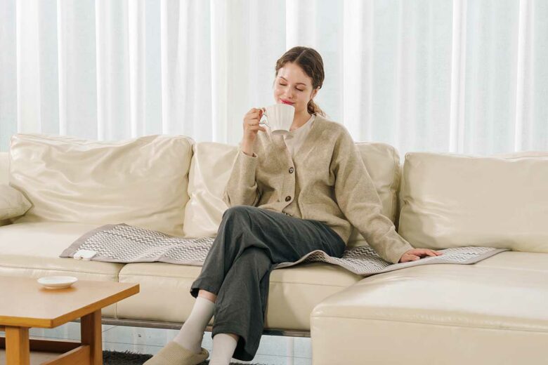 Un coussin chauffant pour votre confort.