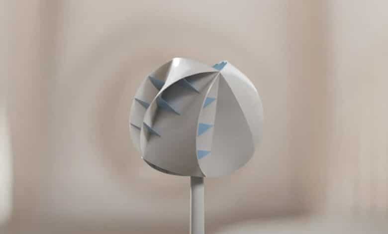 La troisième version de l'éolienne multidirectionnelle de O-Innovations.